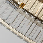 Round Crystal Stepless Dimming Led Luxury Post Modern Ceiling Light Fixture