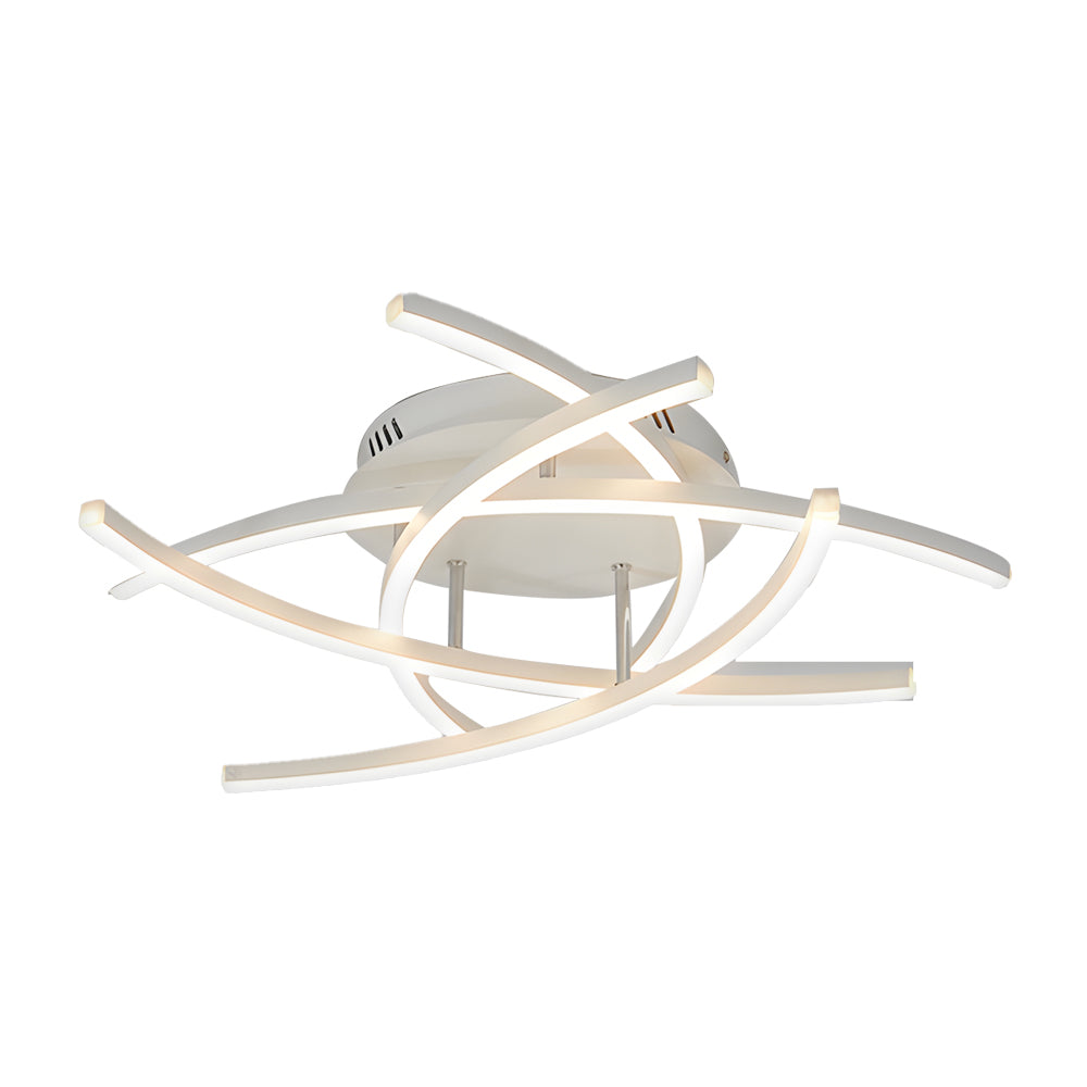 Personality Lines Led Dimmable With Remote Control Modern Ceiling Light Fixture Li002744