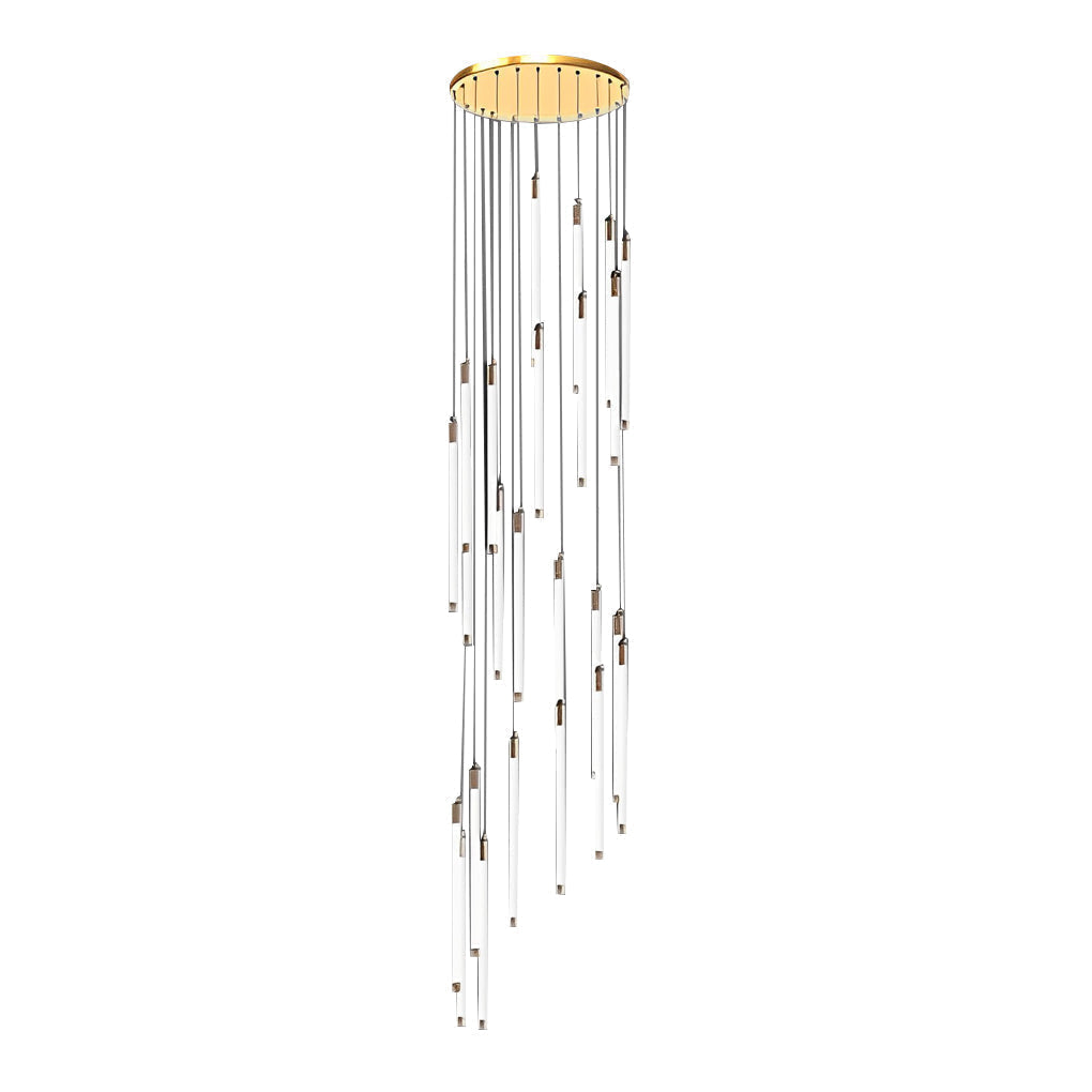 Spiral Duplex Staircase Chandelier Ha085056