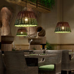 Retro Rattan Industrial Style Pendant Light Li002351