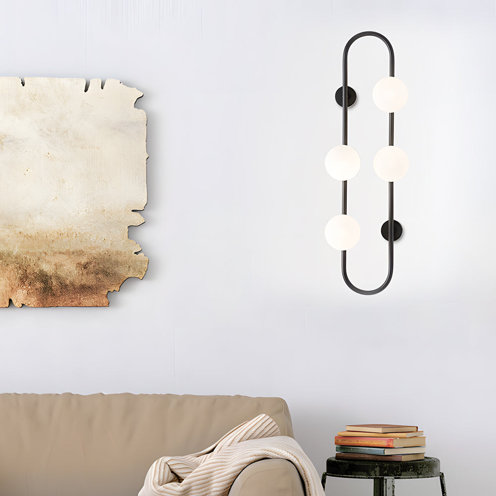Creative 4 Glass Ball Bubbles Led Post Modern Decorative Wall Sconces Lighting