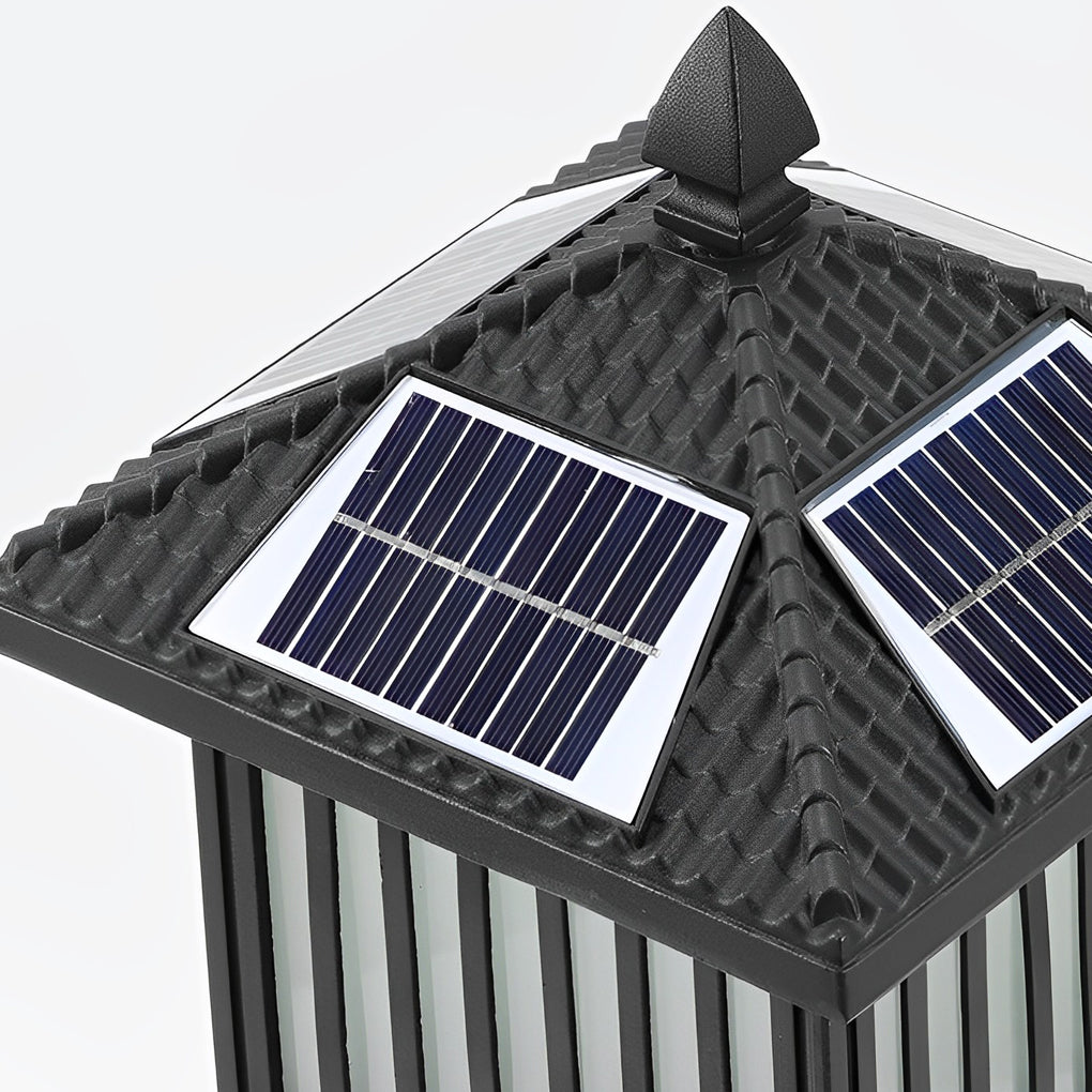 Retro Vintage Solar Fence Light Ha093283