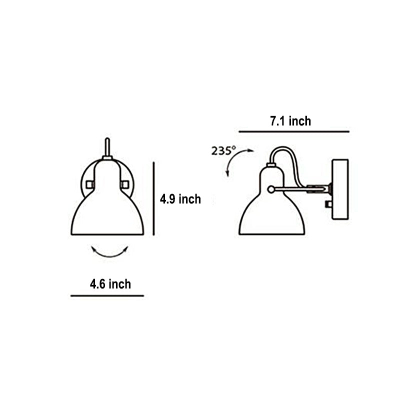 Rotatable White Nordic Wall Lamp Li002581