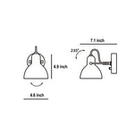Rotatable White Nordic Wall Lamp Li002581