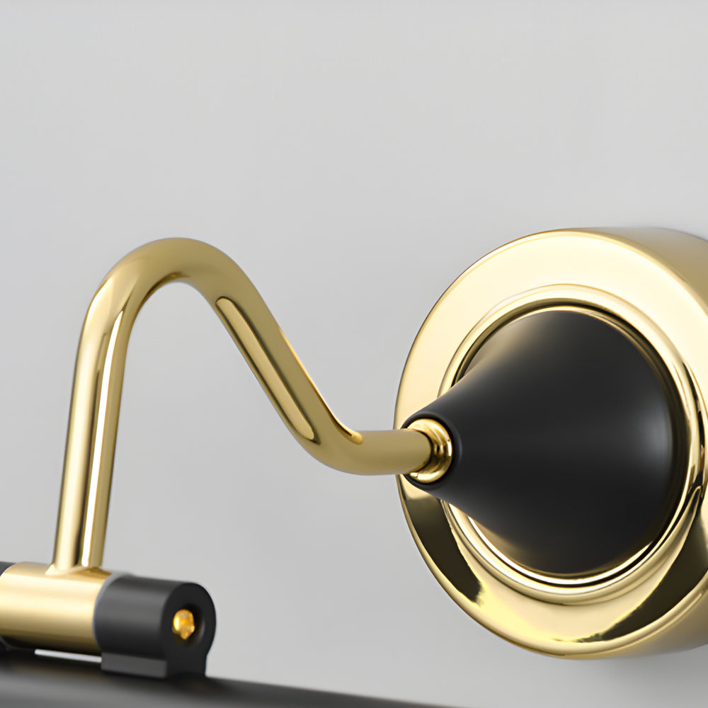 Gold Black Rotatable Linear Led Bathroom Vanity Light