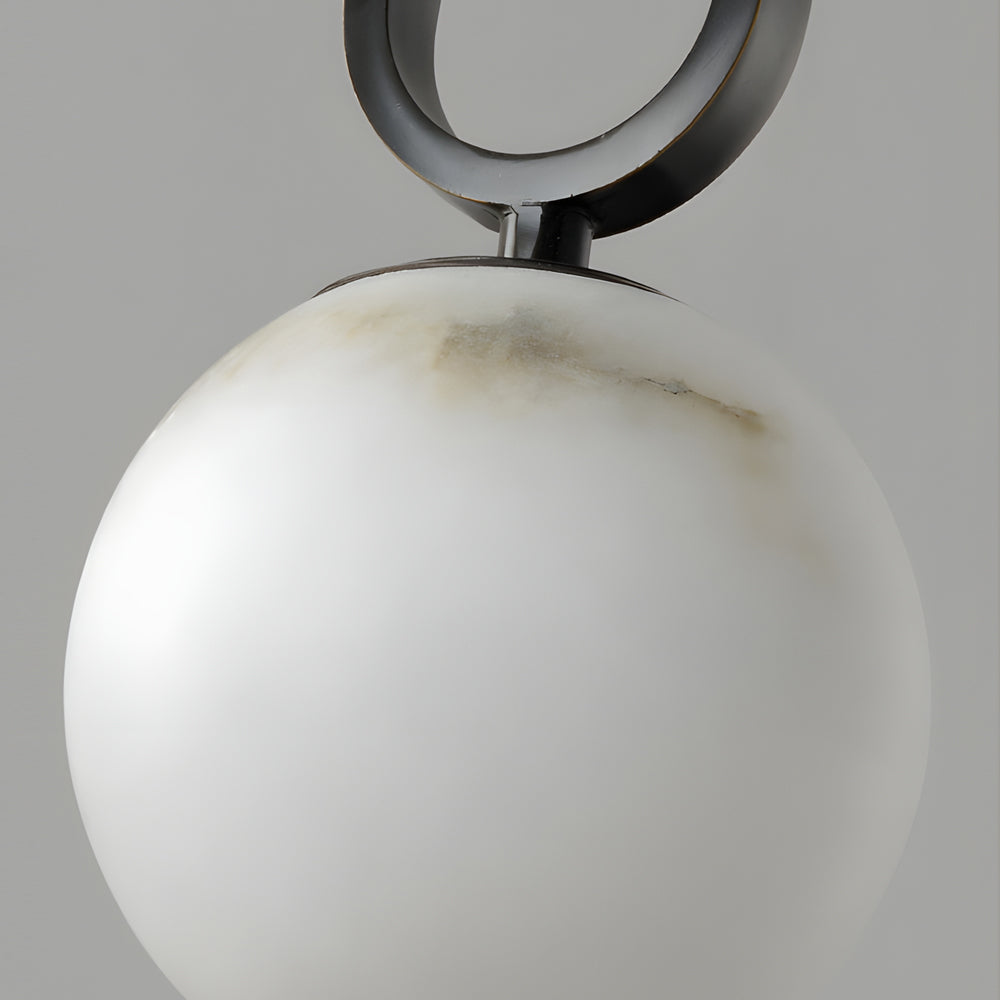 Round Black Modern Small Pendant Light Li002706
