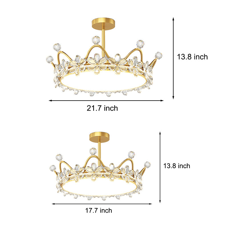 Crystal Crowns Led Ceiling Lights Ha098318