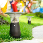 Modern Solar Path Downlights 360° Black LED Landscape Lighting