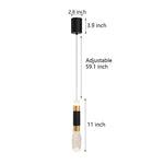 Elongated Cylindrical Aluminum 3 Step Dimming Modern Led Pendant Lights