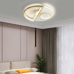 Semicircular Splicing Acrylic Three Step Dimming Modern Led Ceiling Lights