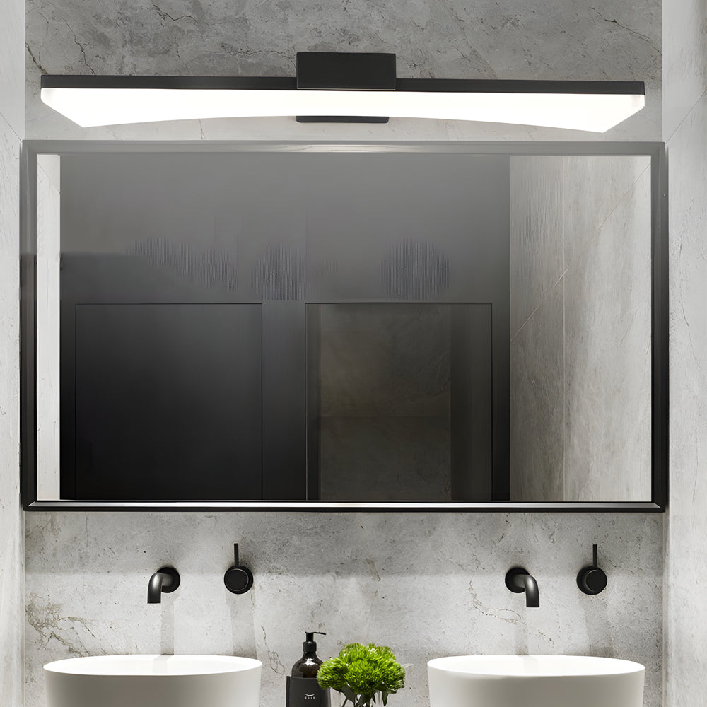 Modern Curved Linear Led Vanity Light For Bathroom