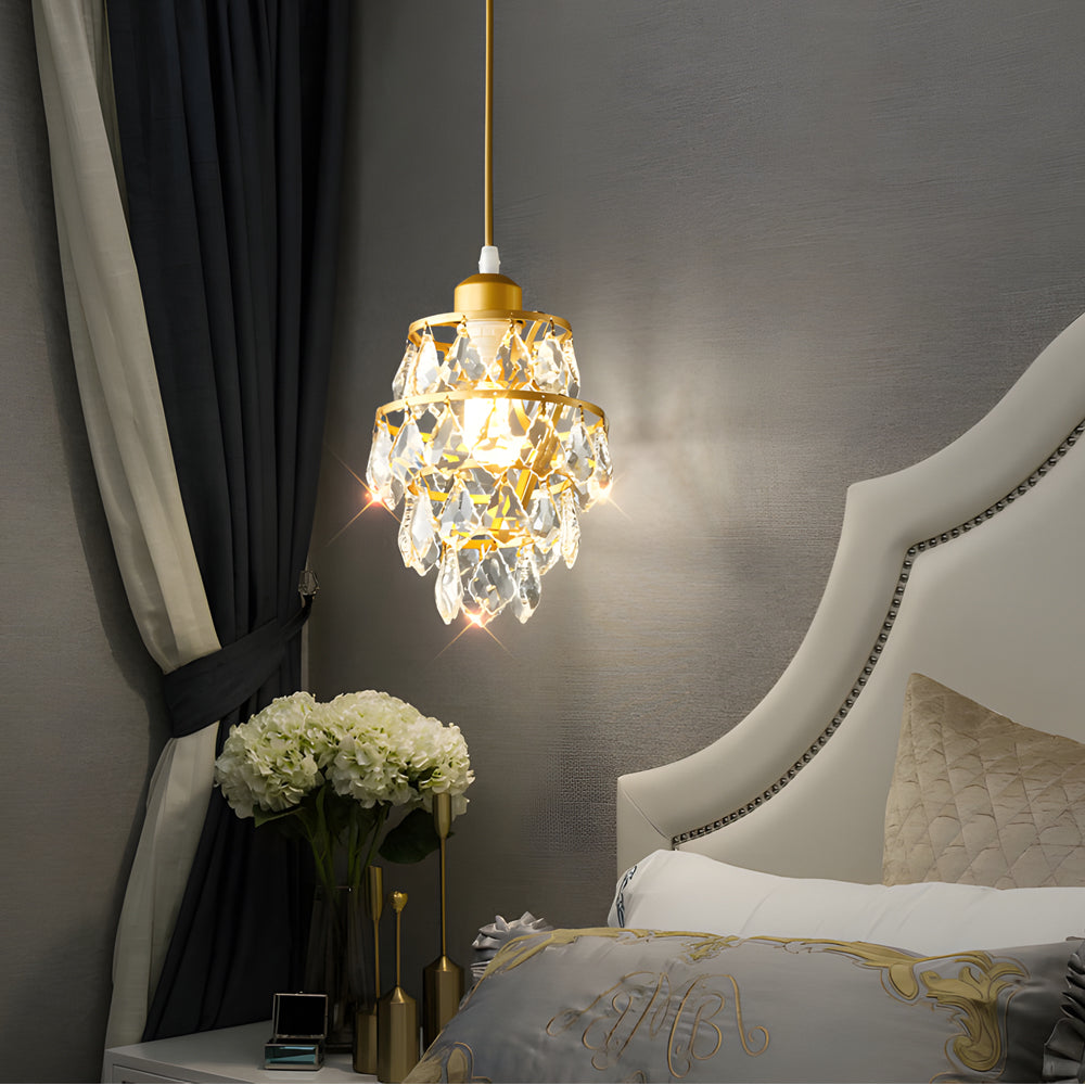 1 Light Mini Crystal Small Pendant Light