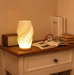 Chic Spiral Striped Shade Night Light Lamp