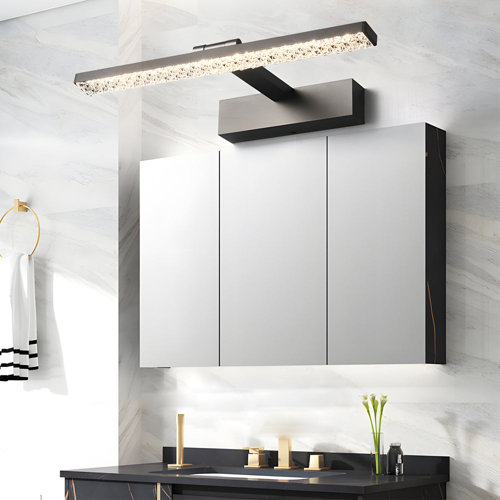 Adjustable Led Bathroom Vanity Light Crystal Acrylic Dimmable