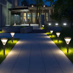 Geometric Waterproof Led Black Pathway Post Lights Li002037