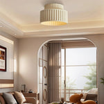Vintage Cream Style Drum Ceiling Lamp