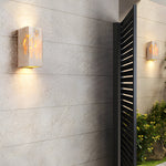 Wabi Sabi Yellow Travertine Led Wall Sconce Square Rectangle