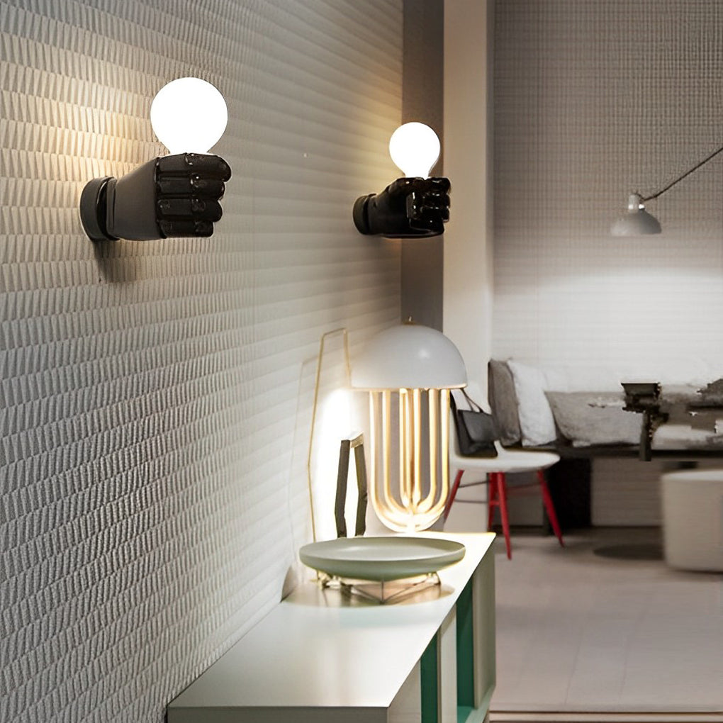 Resin Fist Wall Lamp Ha076139