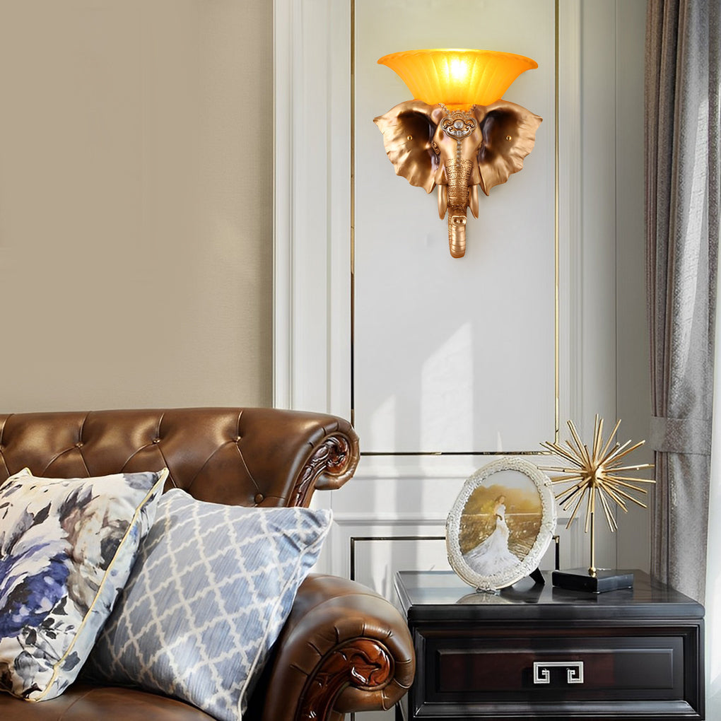 Elephant Shape Wall Sconces Ha092194