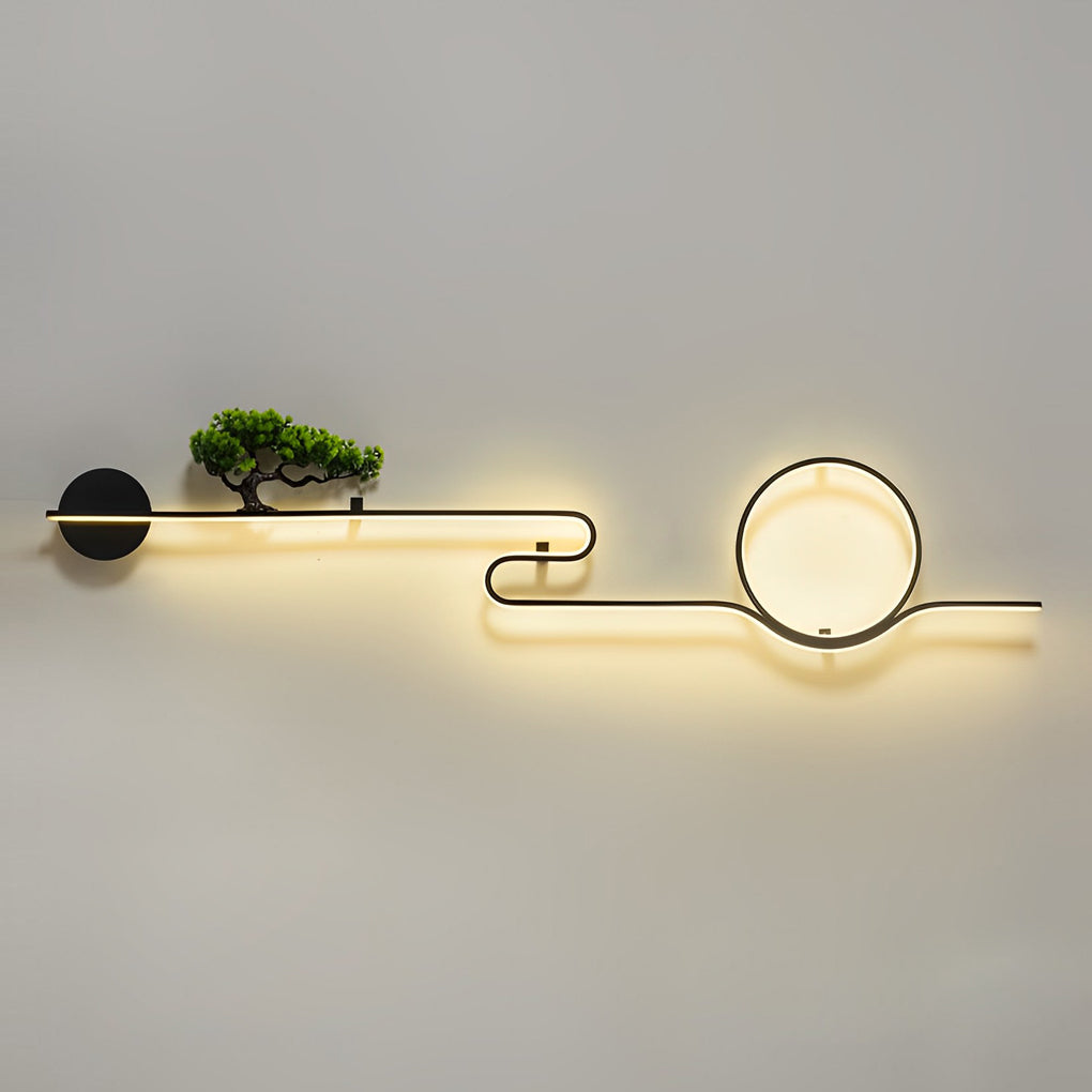 Moon Tree Scenery Outdoor Wall Light Ha085194