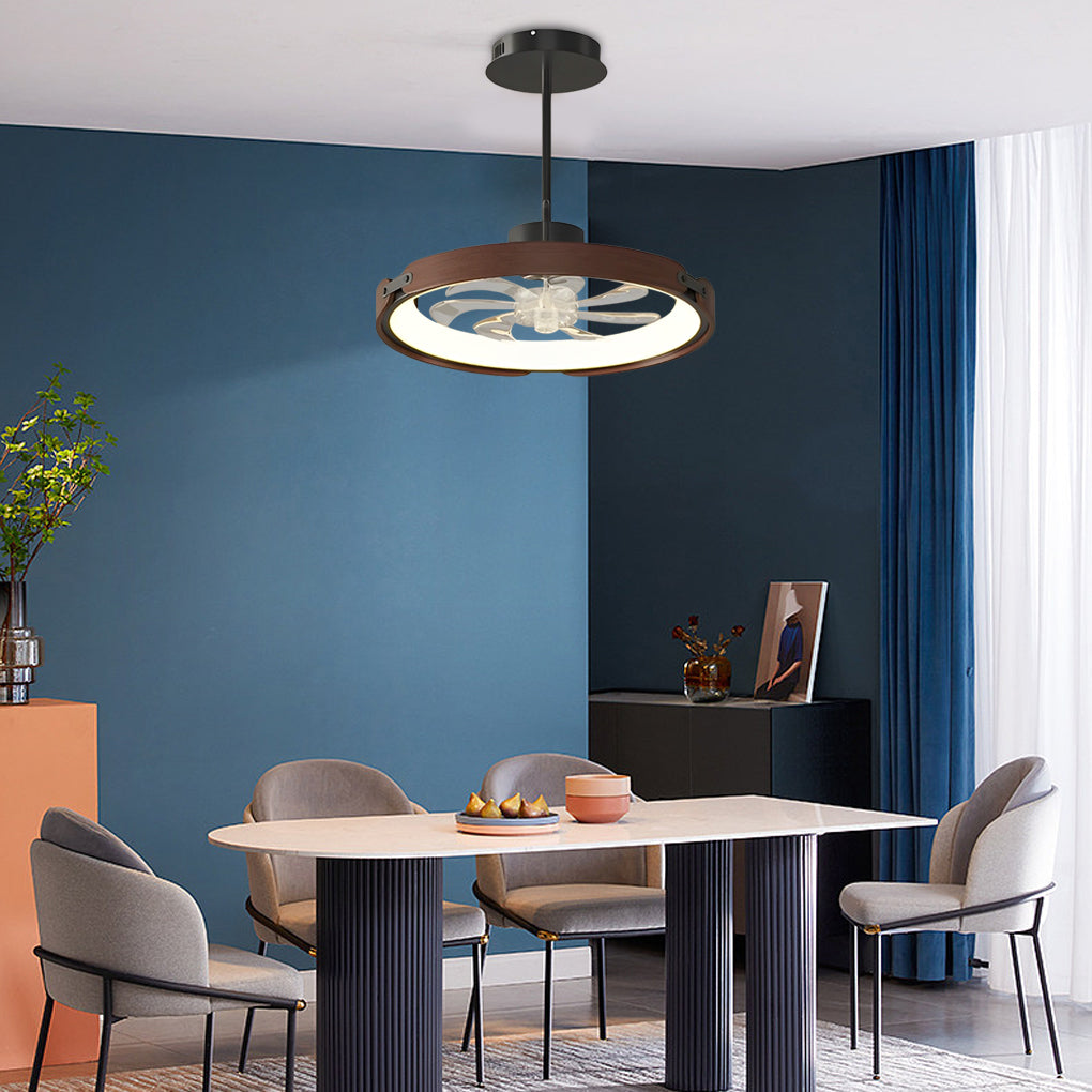 Round Led Bladeless Ceiling Fan Li002497