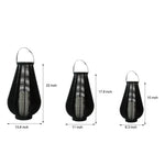 Waterproof Led Black Portable Solar Lantern Li002711