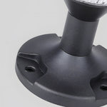 9 In H Waterproof Black Solar Led Pier Mount Light