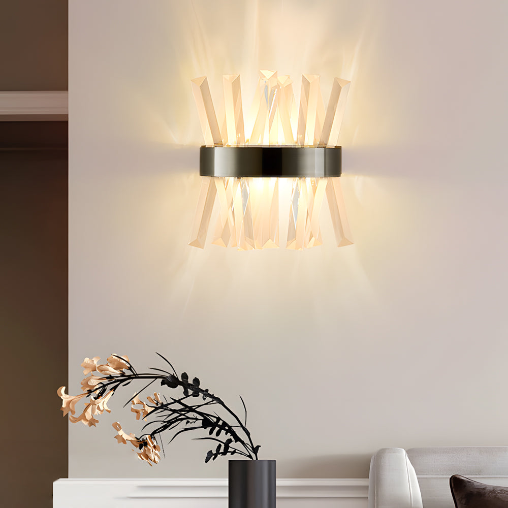 Creative Crystal Strips Luxury Up And Down Lighting Nordic Wall Lamp