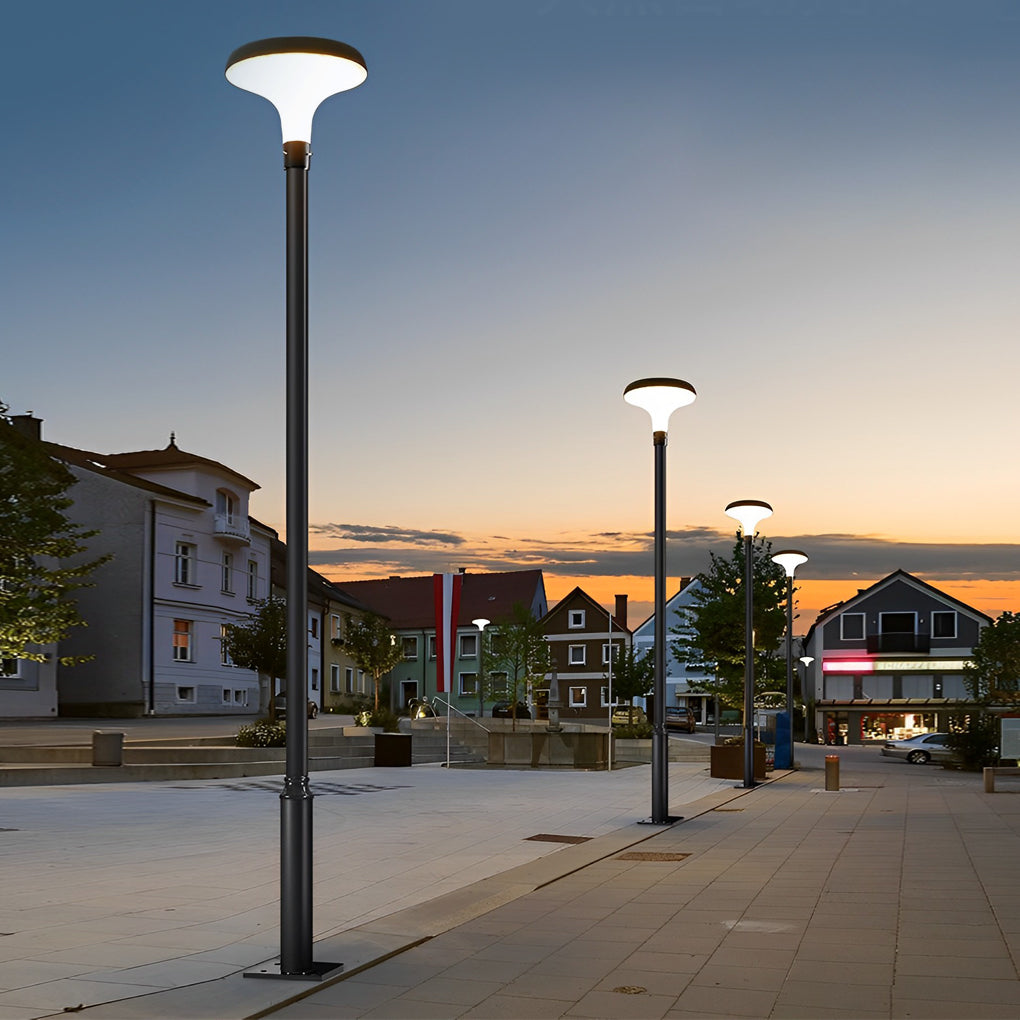 Round Solar Lamp Post Ha092026