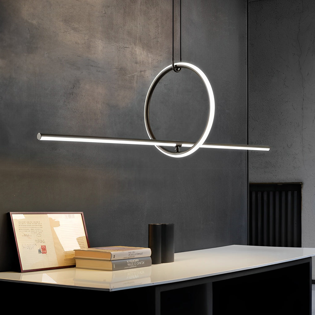 Long Strip Led Pendant Light Ha082334