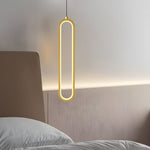 Oval Aluminum Led 3 Step Dimming Modern Pendant Lights With Spotlights