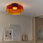 Iwhd 6W Amber Glass Led Pendant Lights Fixtures Home Decor Bedroom Living Dining Room Nordic Modern Hanging Lamp Lamparas