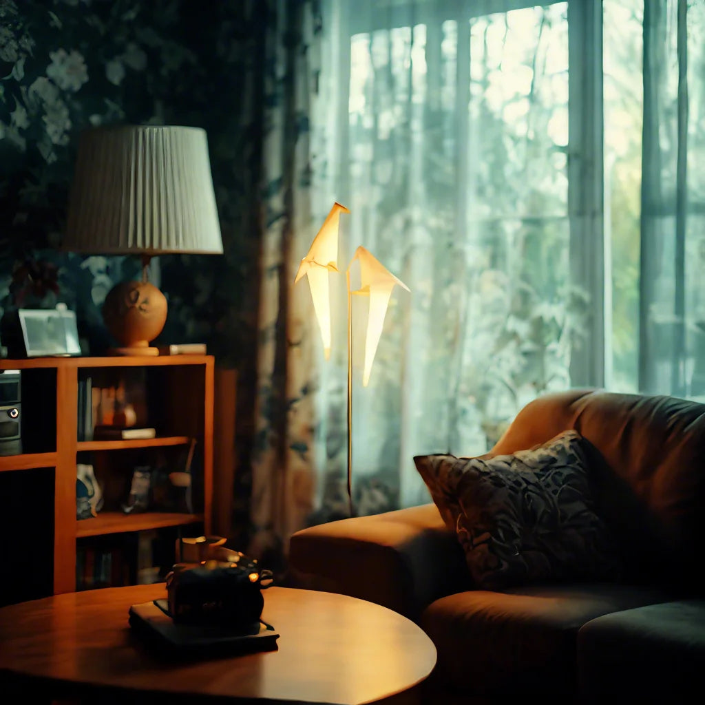 Nordic Paper Crane Origami Bird Desk Lamp