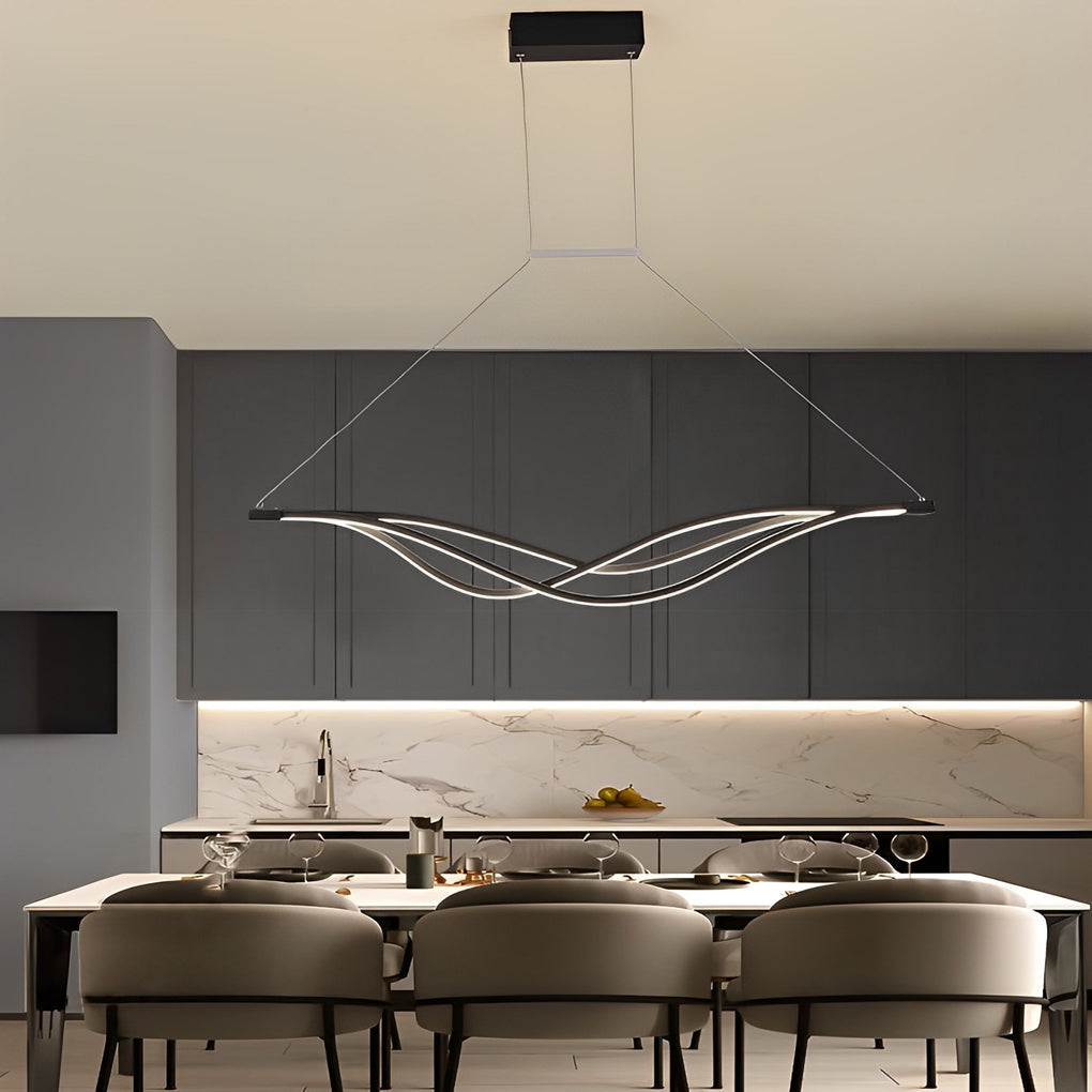 Long Waves Lines Nordic Pendant Light Ha084209