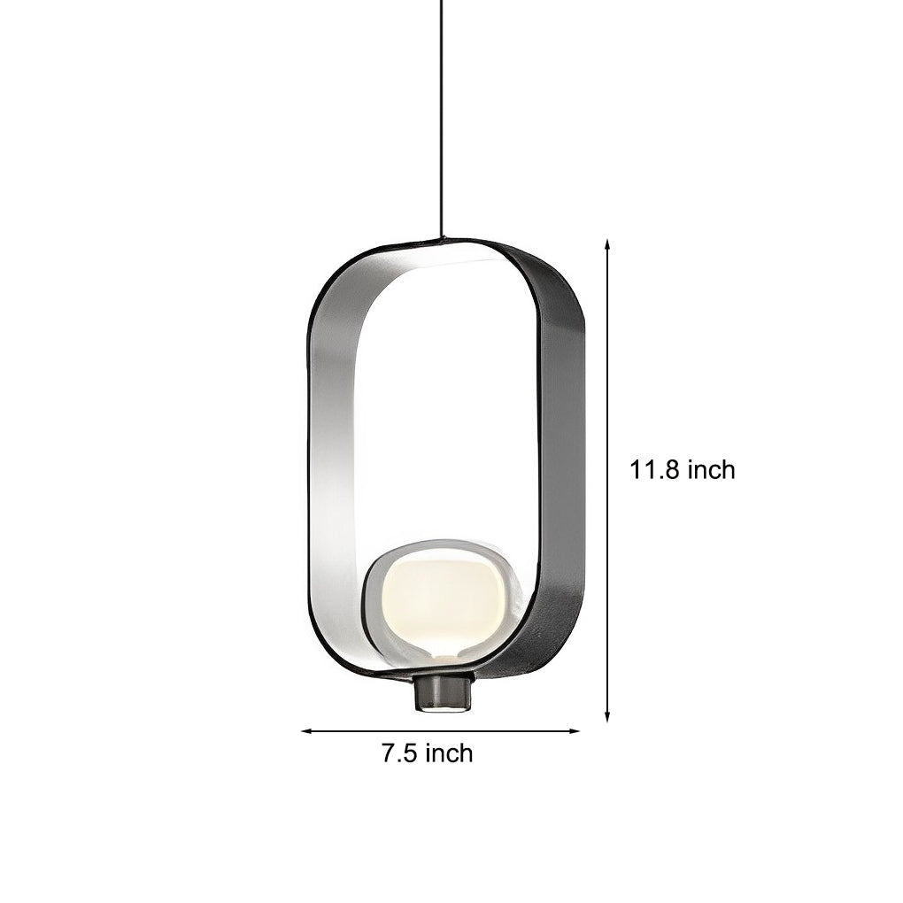 Rounded Rectangular Nordic Pendant Light Ha098923