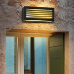 Rectangle Waterproof Led Black Modern Outdoor Wall Sconces Lighting