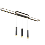 Long Circular Three Step Dimming Led Modern Ceiling Light Fixture Hanging Lamp