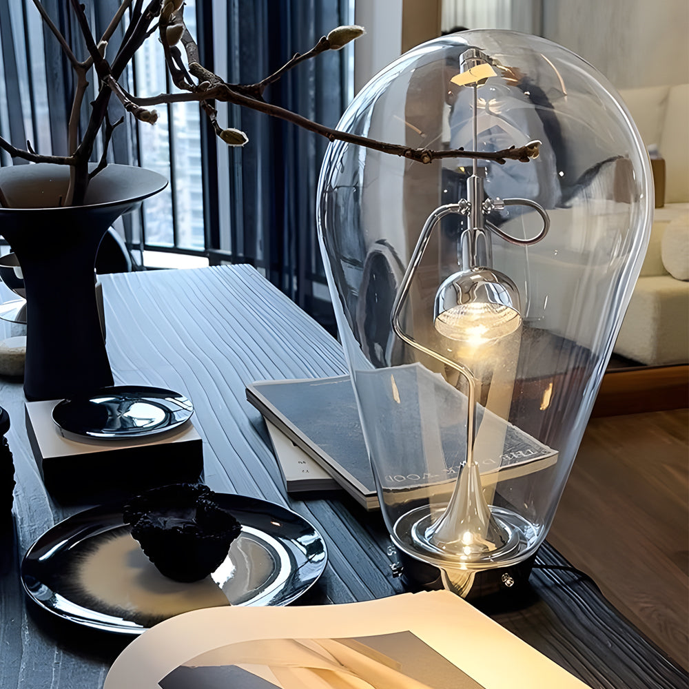 Touch Dimming Glass Bulb Desk Lamp