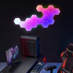 Hexagon Cellular Shaped Rgbic Intelligent Modern Wall Lamp Sconces Lighting