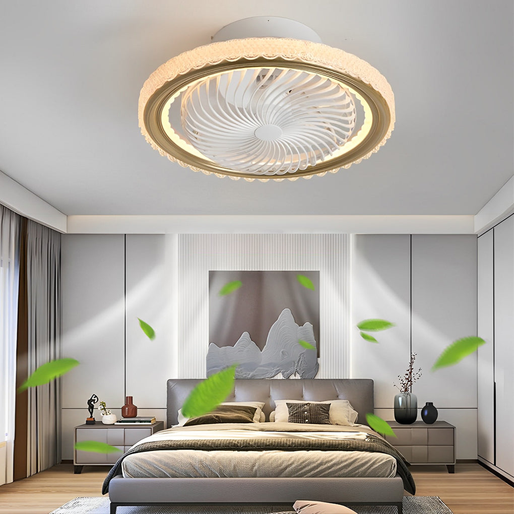 Round Bladeless Ceiling Fans Ha084069