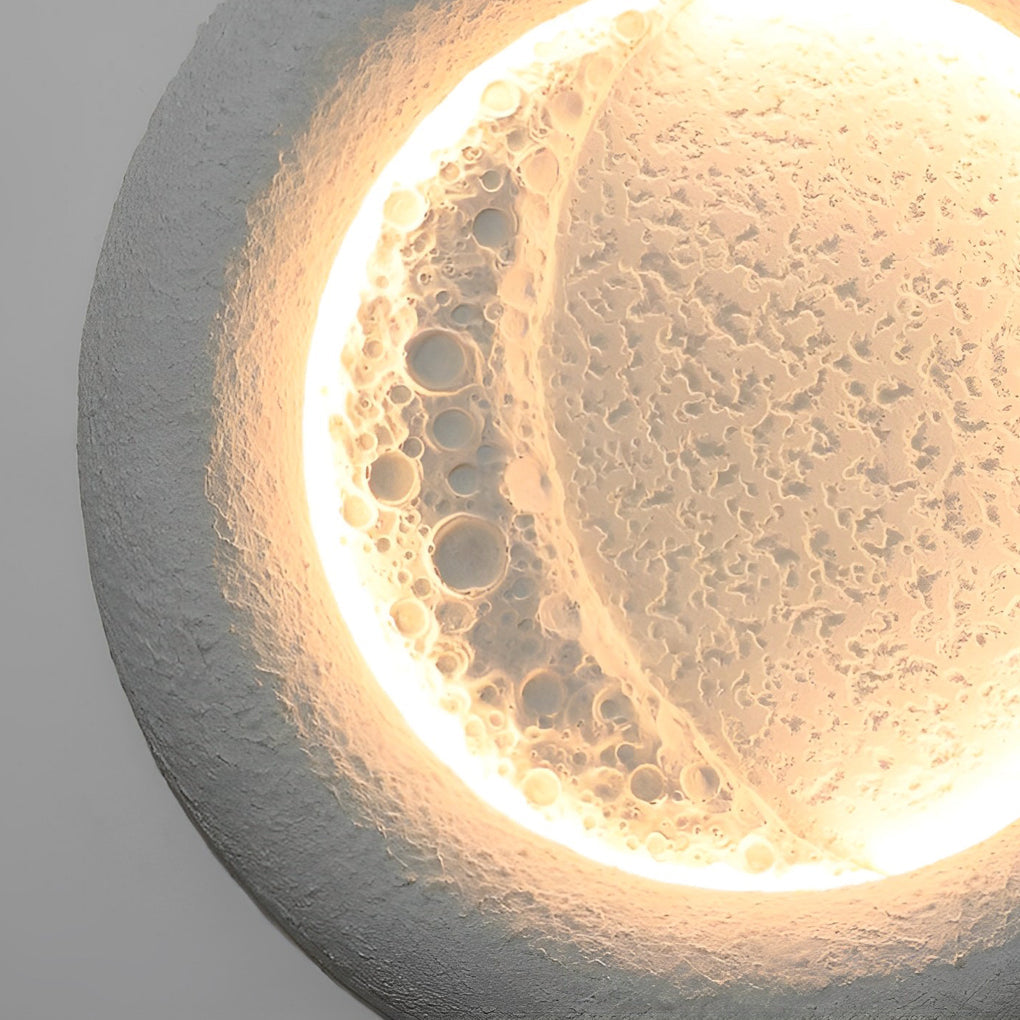 Lunar Halo Outdoor Wall Sconce — Waterproof LED Modern Light