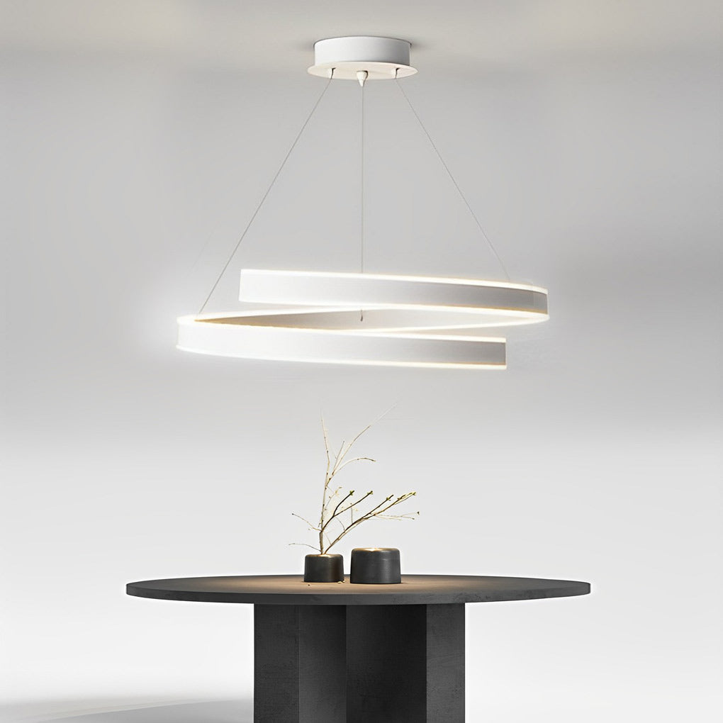 Rotating White Nordic Chandelier Ha083139