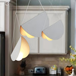 1 3 6 Light Minimalist Line White Glider Pendant Light
