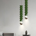Long Spiral Gourd Pendant Light Li002662
