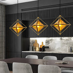 Geometric Glass Pendant Lights Li002220
