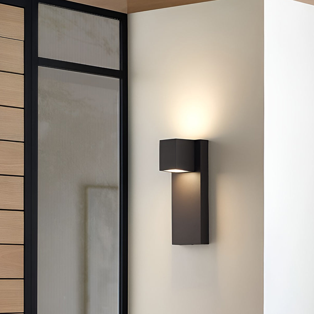 Square Waterproof Led Up And Down Lights Modern Outdoor Wall Lamp Wall Sconce Lighting