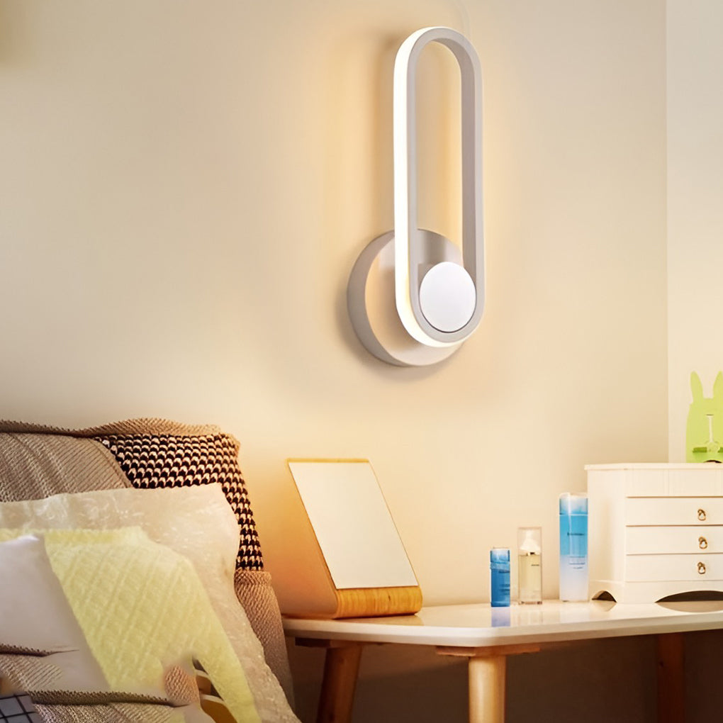 Rotatable Rounded Rectangular Led Nordic Wall Lamp
