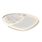 Geometric Simple Lunar Texture 3 Step Dimming Led Modern Ceiling Lamp