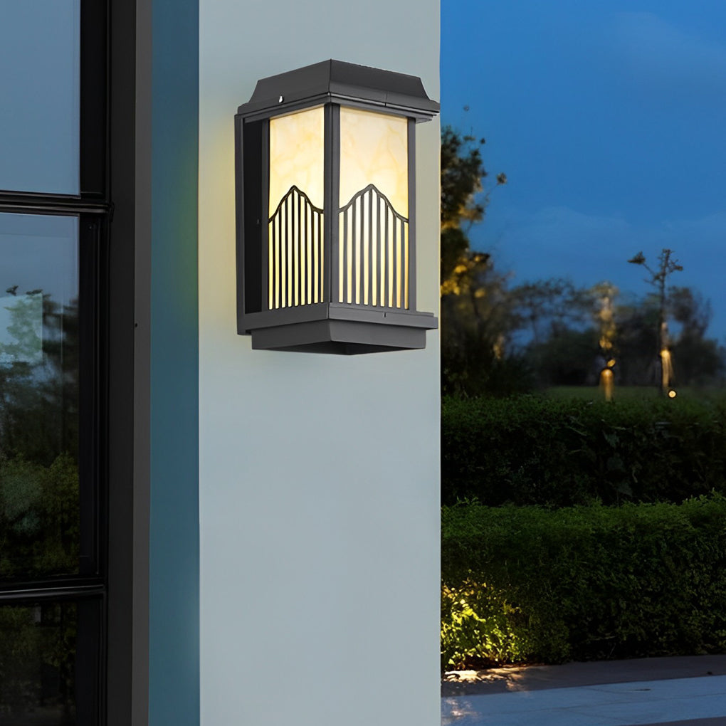 Solar Powered Outdoor Wall Lights With Remote Ha091049