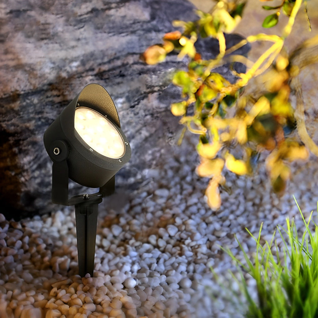 Adjustable Black Modern Outdoor Spotlight Ha077212